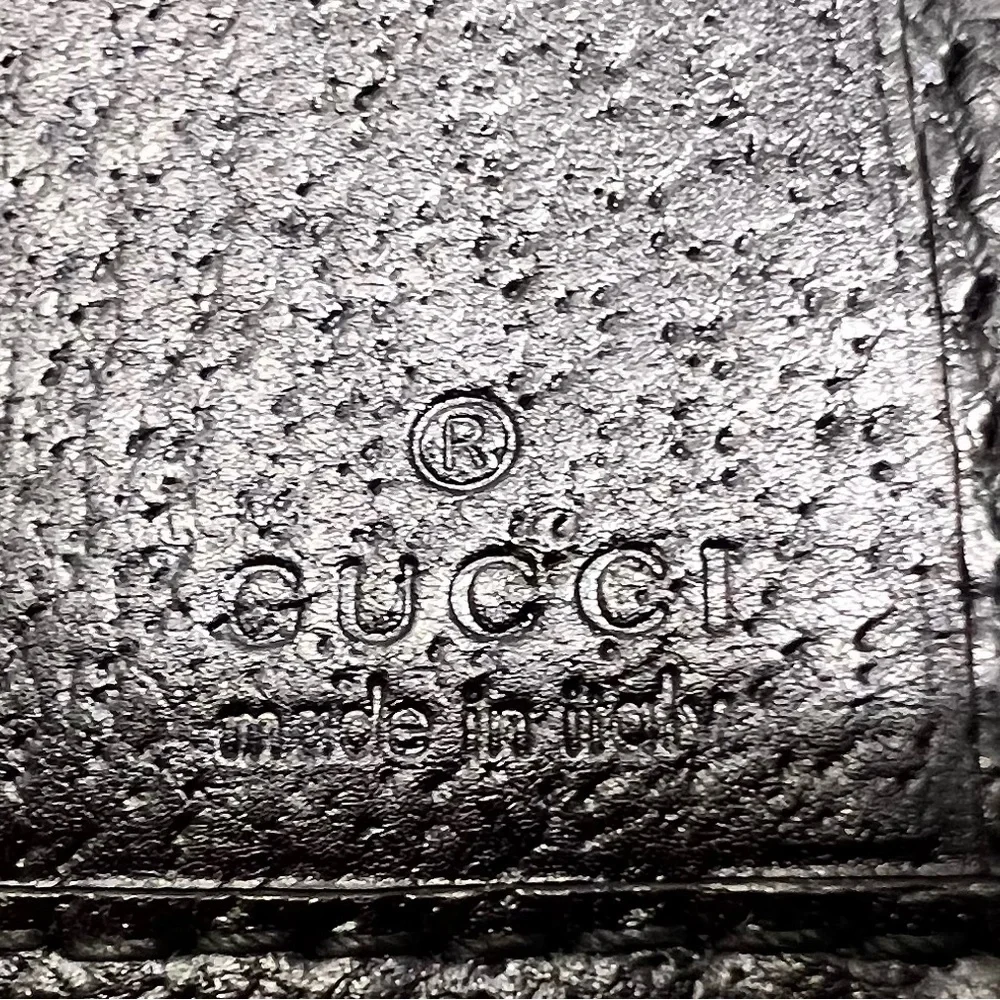 Authentic Gucci Black Eclipse Long Wallet Canvas & Leather *AMAZING CONDITION*